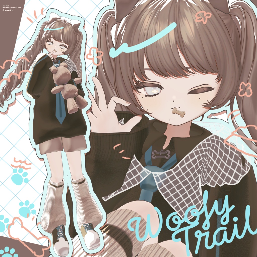 【4アバター対応】🐶WoofyTrail🦴
