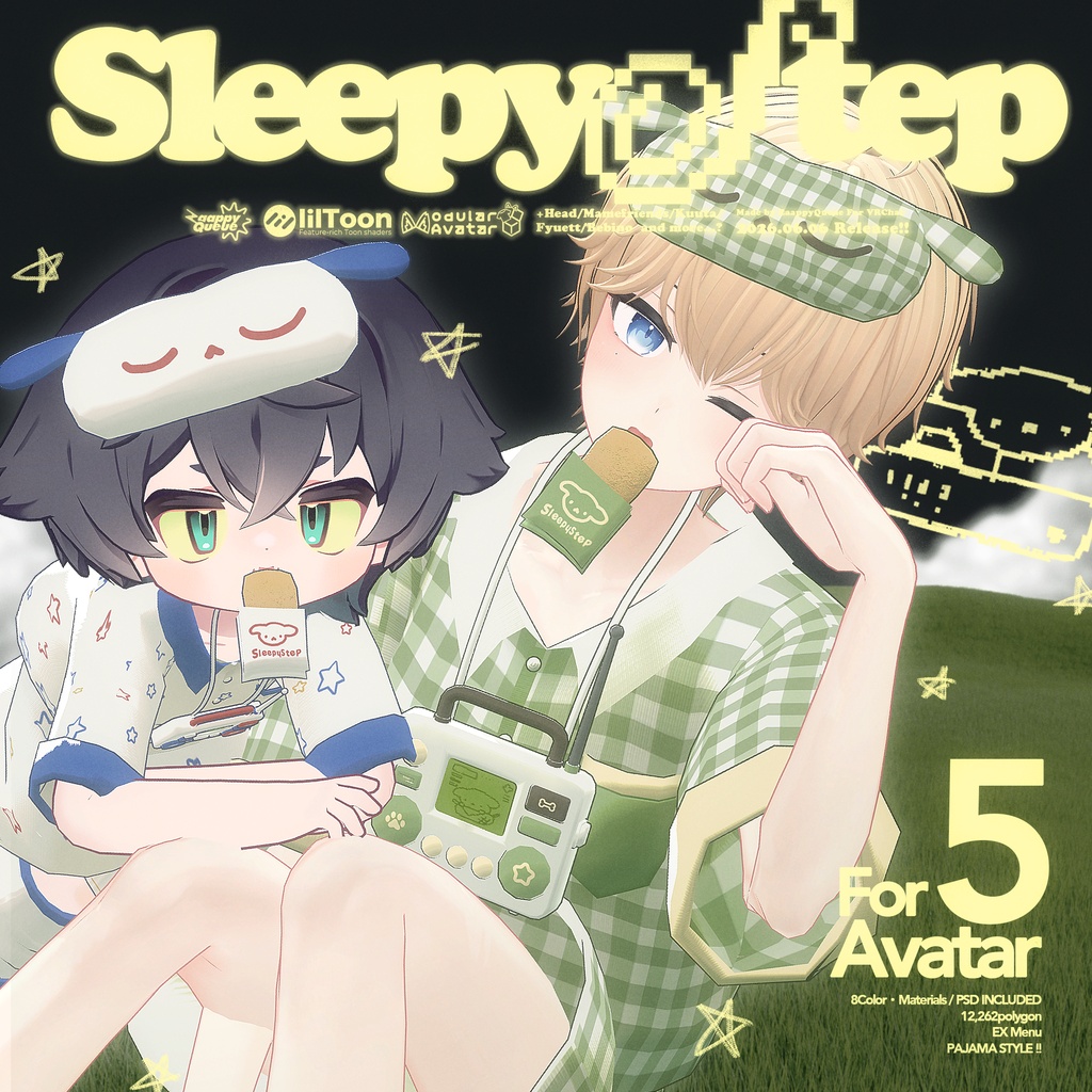 💤 発売記念セール!!【5アバター対応】SleepyStep🐶