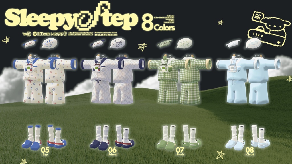 💤 発売記念セール!!【5アバター対応】SleepyStep🐶