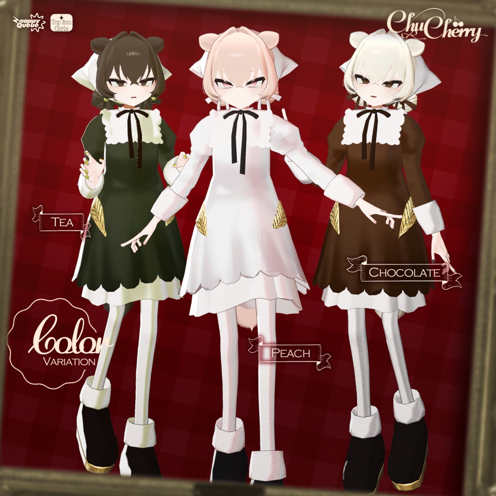 🍒 チュチェリ ChuCherry 🍒 - オリジナル3Dモデル