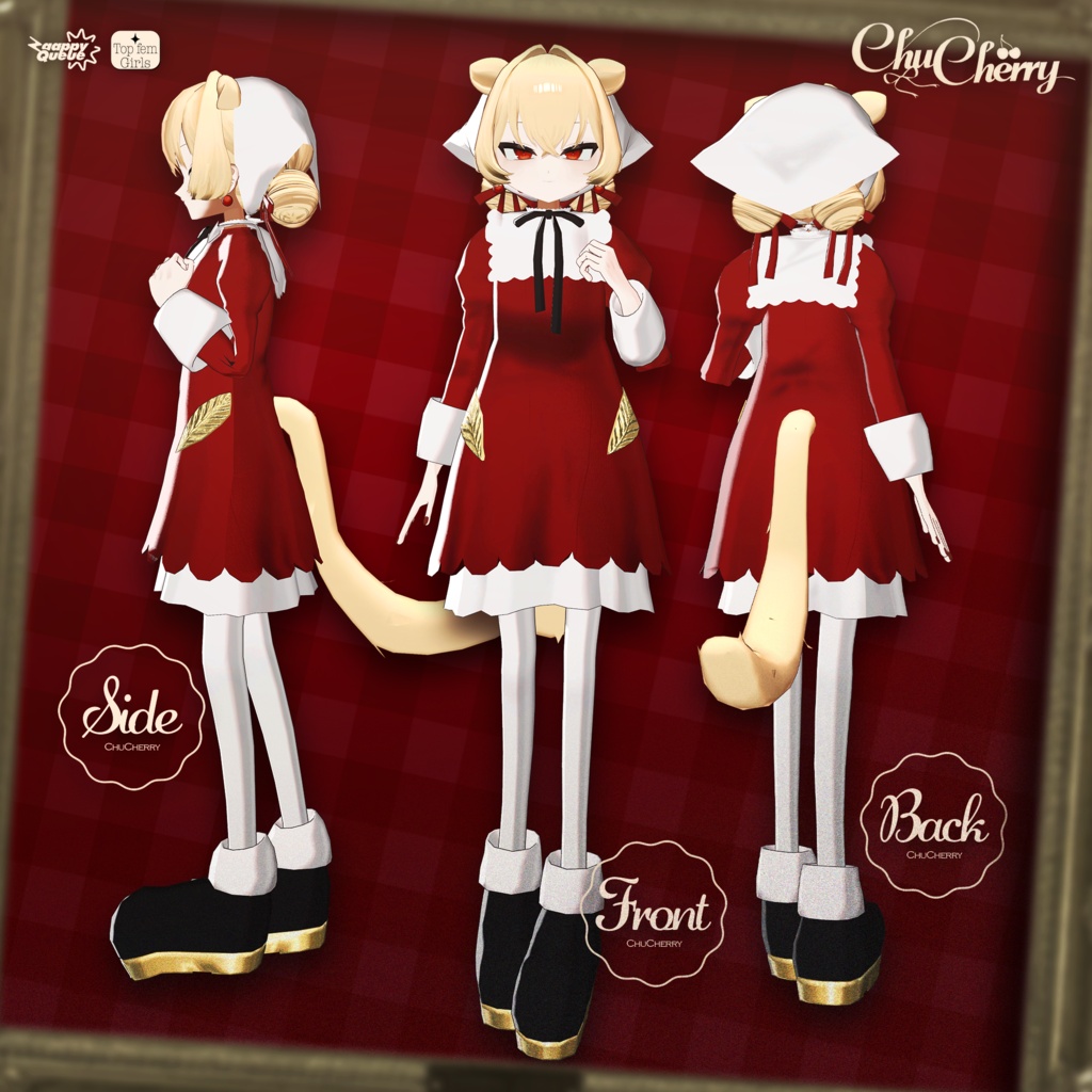 🍒 チュチェリ ChuCherry 🍒 - オリジナル3Dモデル