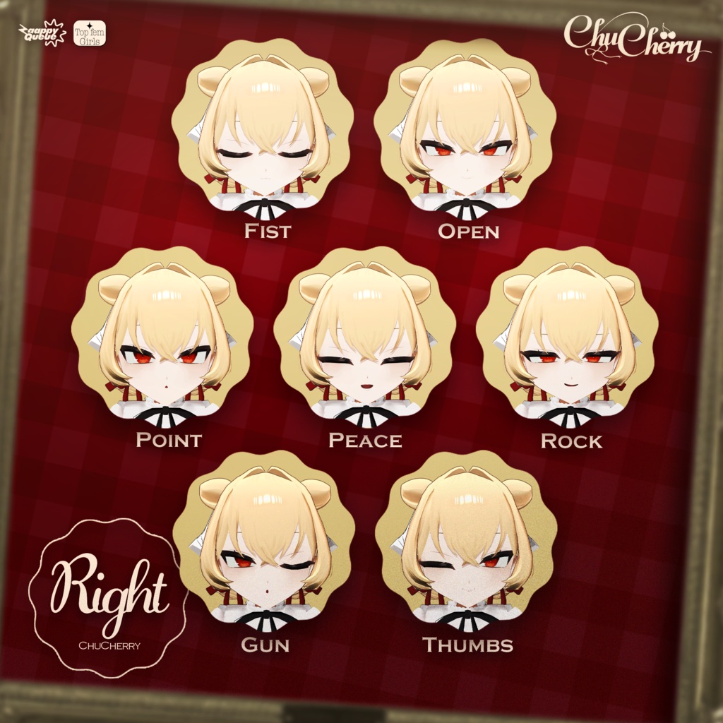 🍒 チュチェリ ChuCherry 🍒 - オリジナル3Dモデル