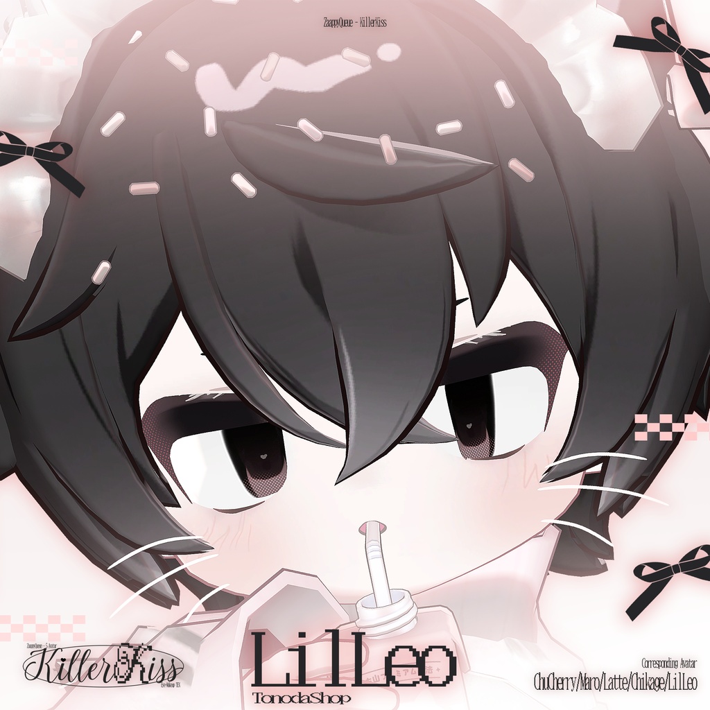 【5アバター対応】KillerKiss🖤 - EyeTex+MakeTex