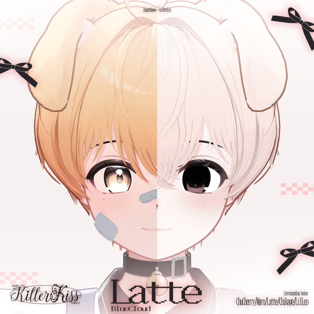 【5アバター対応】KillerKiss🖤 - EyeTex+MakeTex