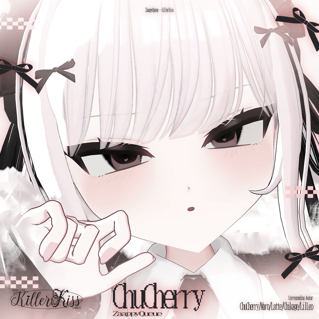 【5アバター対応】KillerKiss🖤 - EyeTex+MakeTex