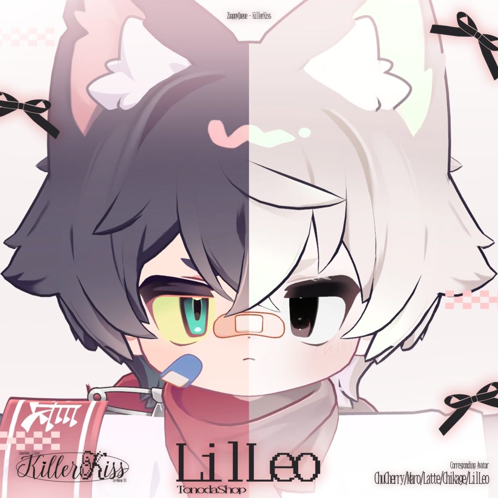 【5アバター対応】KillerKiss🖤 - EyeTex+MakeTex