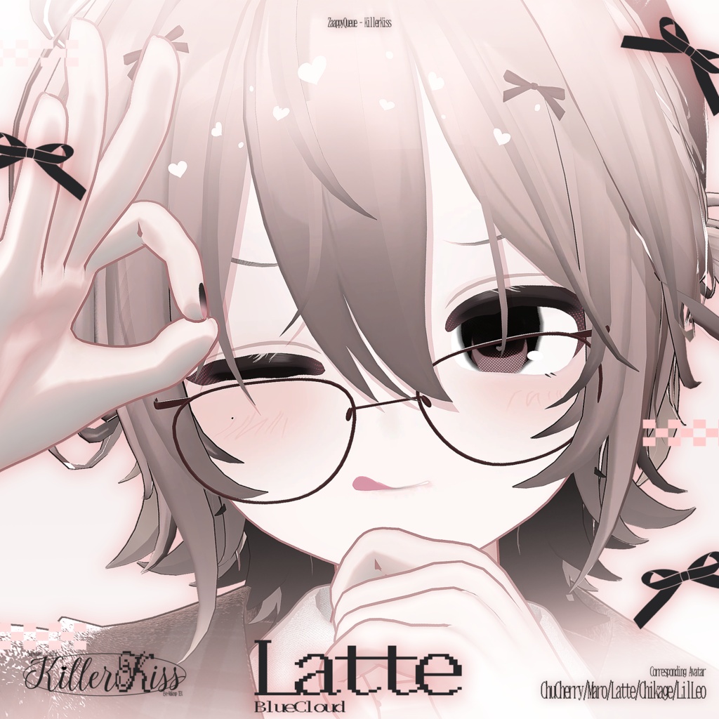 【5アバター対応】KillerKiss🖤 - EyeTex+MakeTex