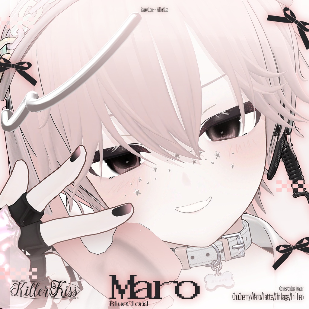 【5アバター対応】KillerKiss🖤 - EyeTex+MakeTex