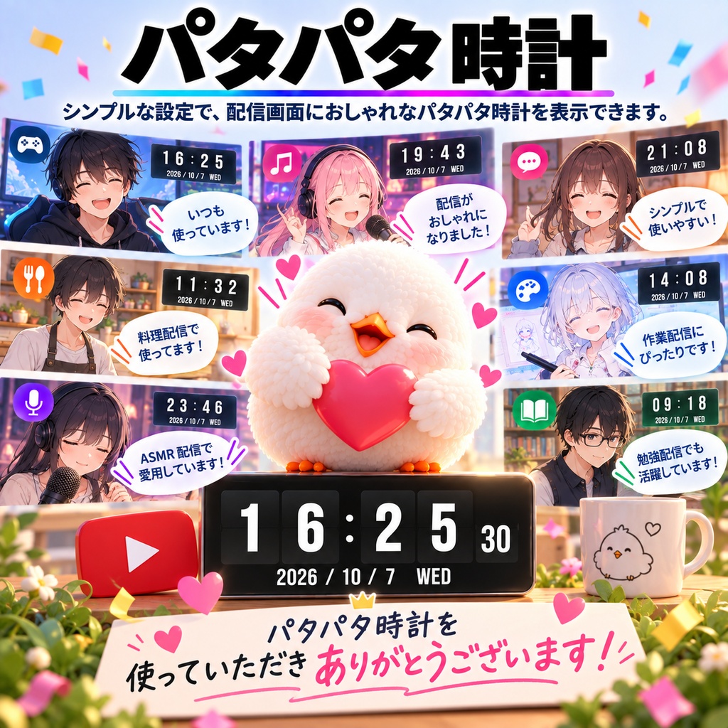パタパタ時計