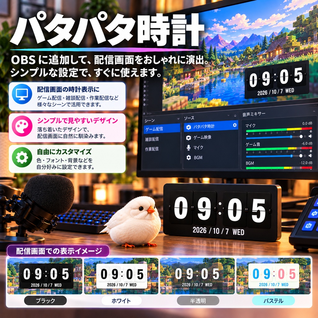 パタパタ時計