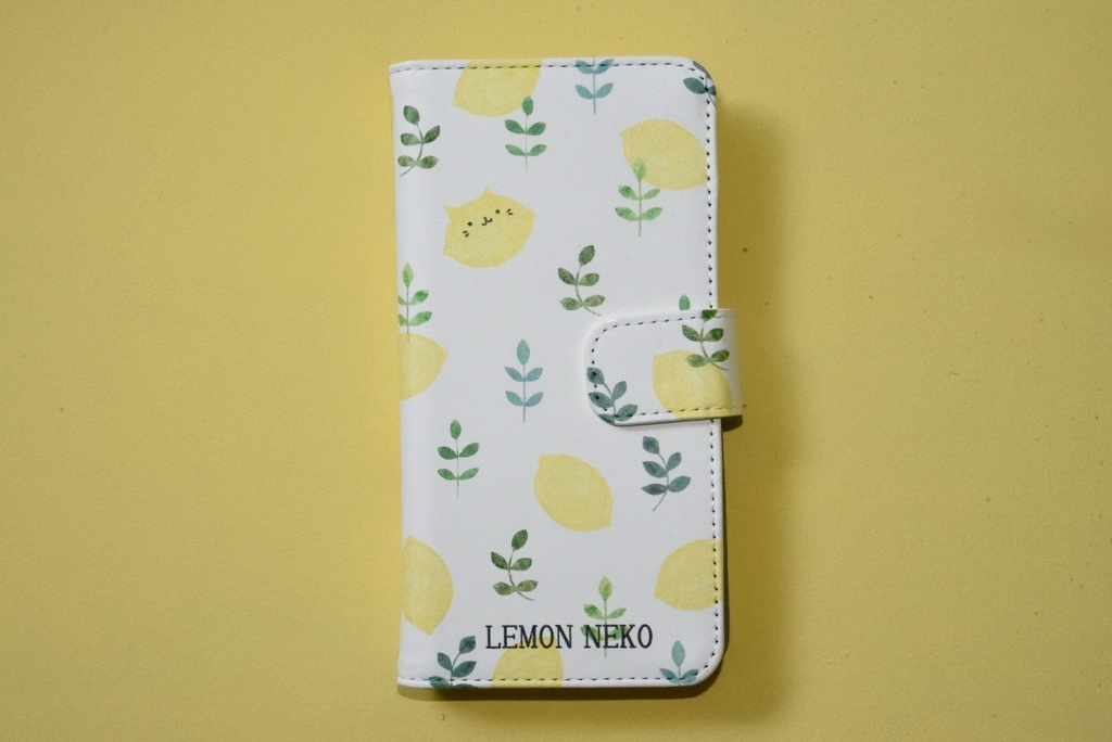 レモンねこスマホケース