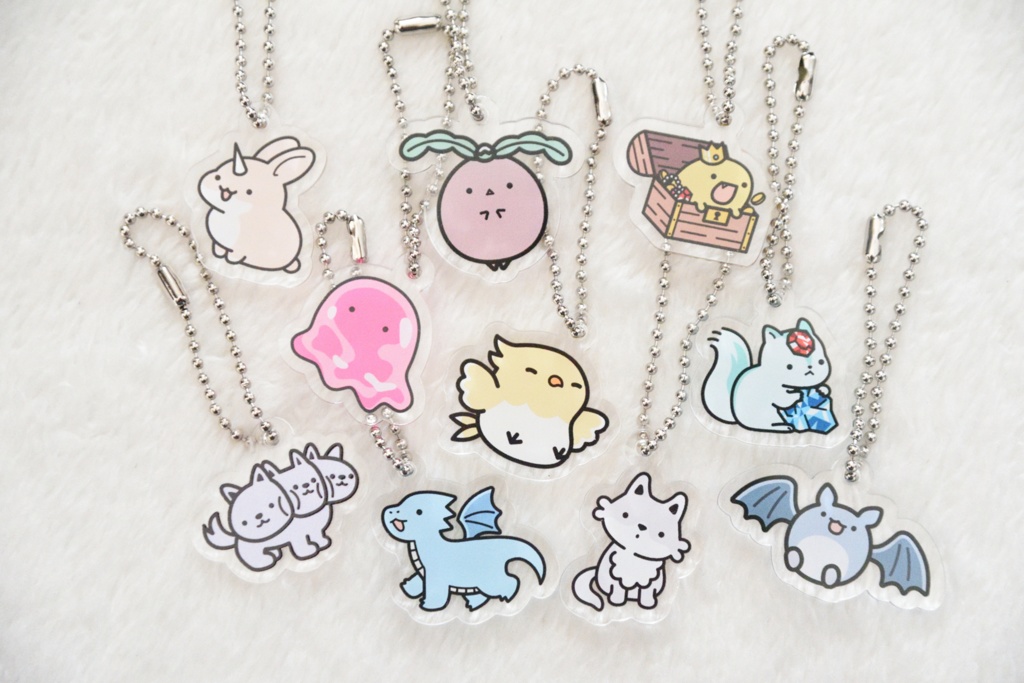 キーホルダー（ゆる魔物）