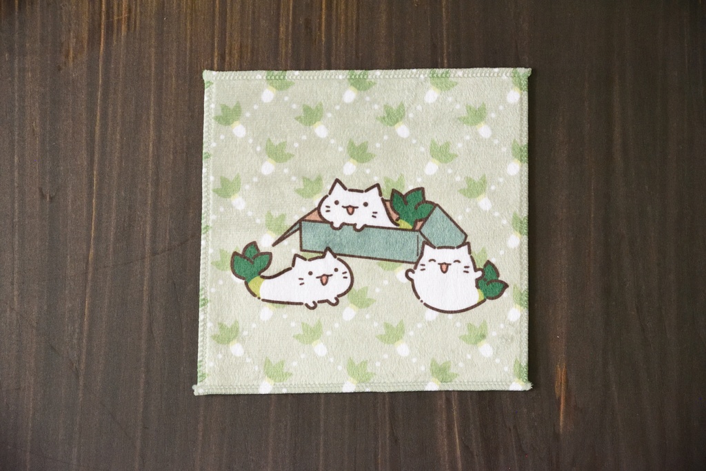 ハンドタオル(下仁田ねぎねこ、ゆる魔物、うみうしうさ)