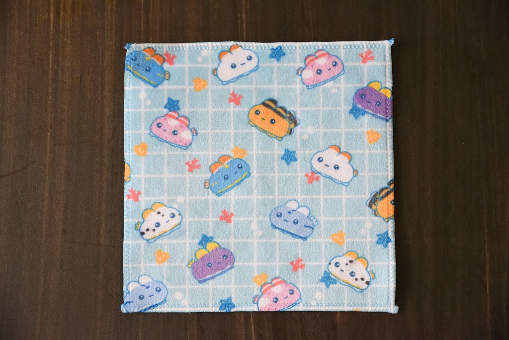 ハンドタオル(下仁田ねぎねこ、ゆる魔物、うみうしうさ)