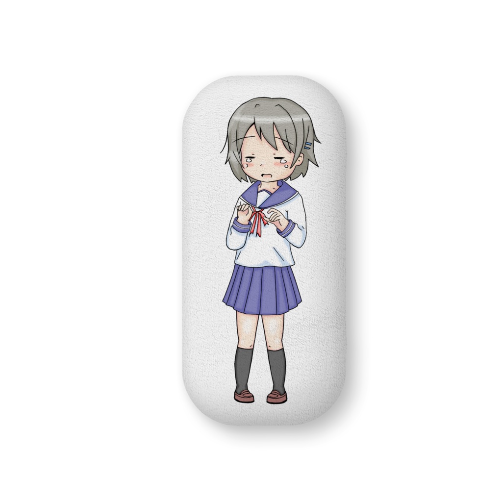 泣き顔クッション　青木夕