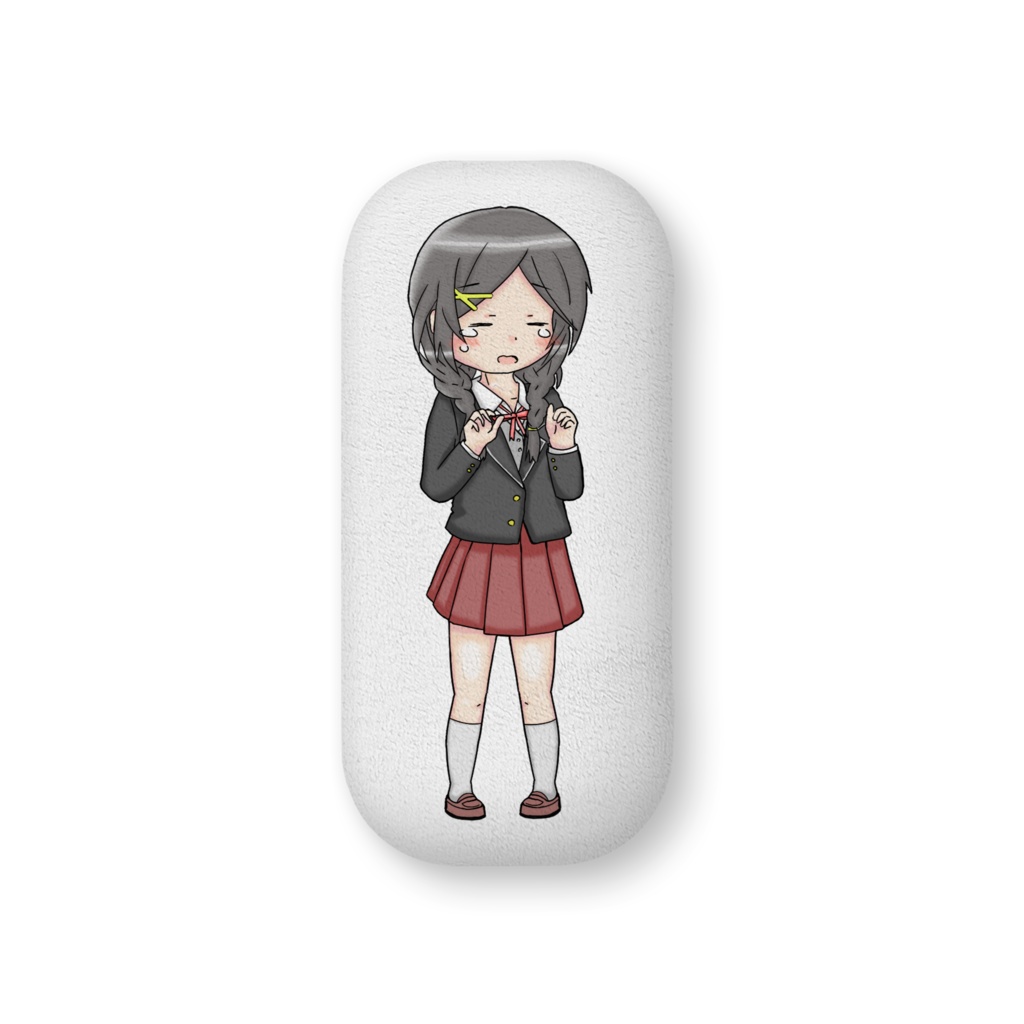泣き顔クッション　白沢真昼