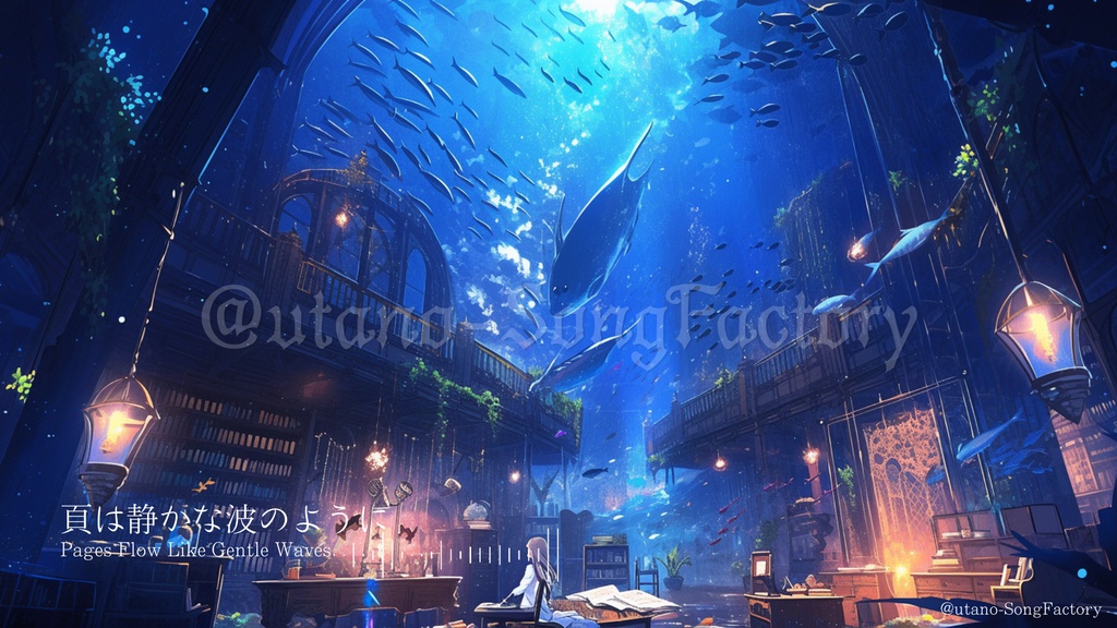 【フリーBGM】頁は静かな波のように【神秘的/作業用BGM】