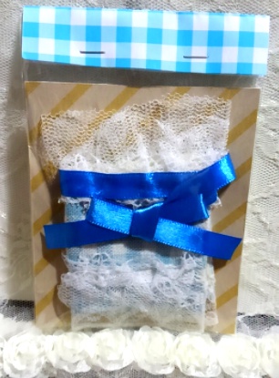 【もちマス】甘ロリ風マント・青色リボンver【お洋服】