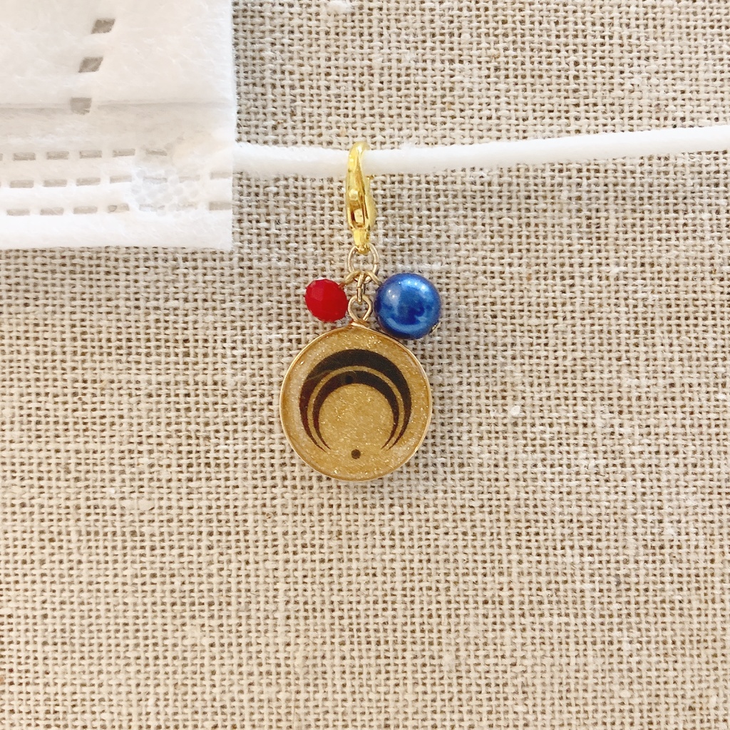 もちマス用 三日月宗近イメージ miniチャーム ブルー