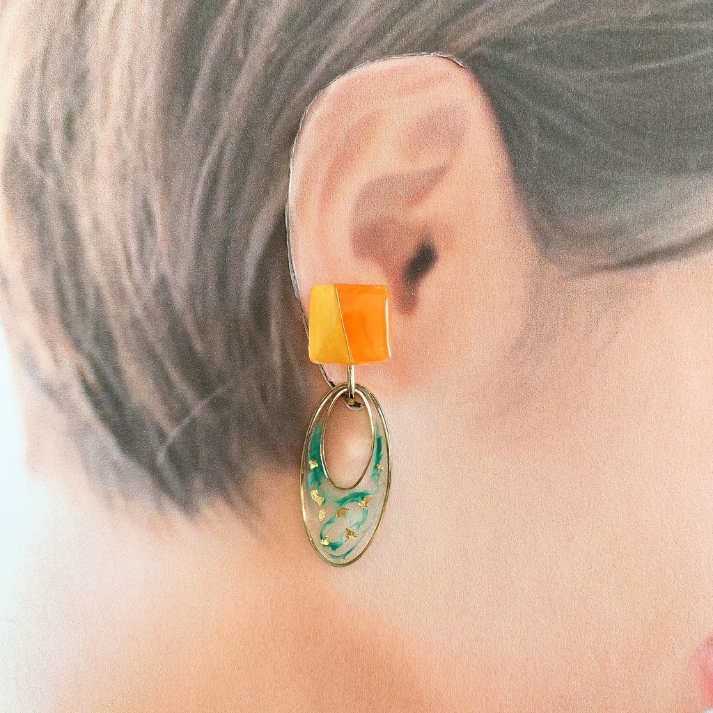 〈HPMI〉白膠木簓イメージ イヤリング