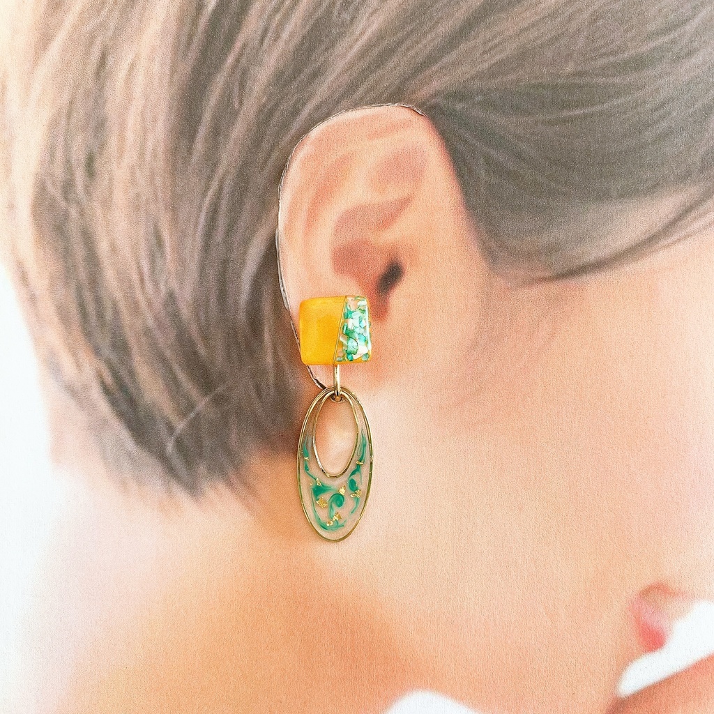 〈HPMI〉白膠木簓イメージ イヤリング