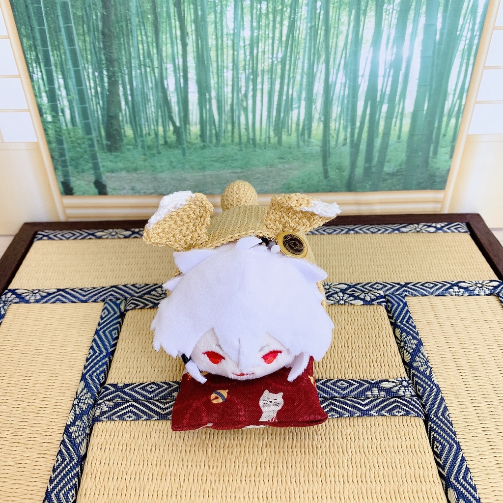 【白耳キツネ】着ぐるみ もちマス用 もちころりん用 マスコット用