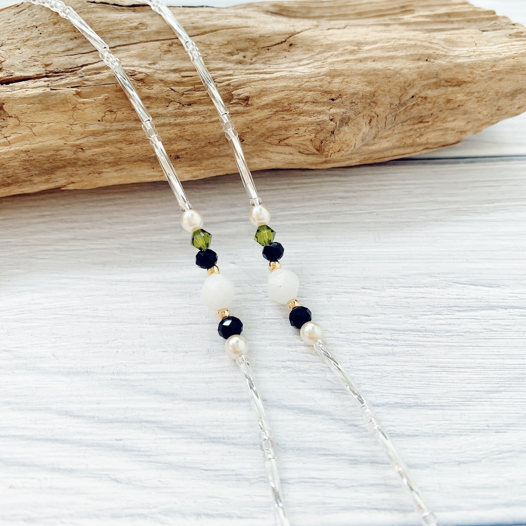 鶴丸国永極イメージカラー マスクチェーン マスクコード マスクストラップ