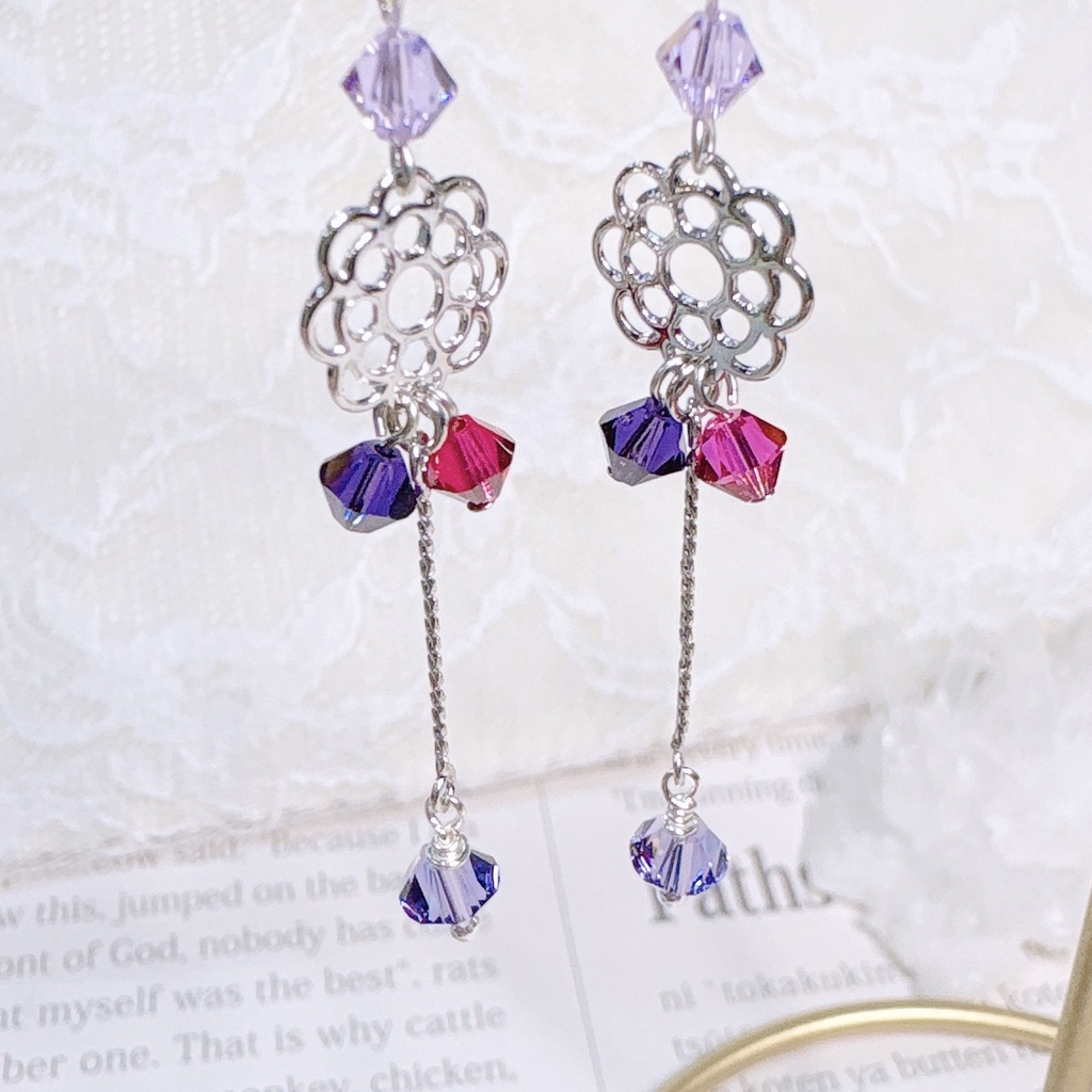 弦月藤士郎 𝐕𝚫𝐋𝐙 バルツ 概念アクセサリー ピアス 「Flower」