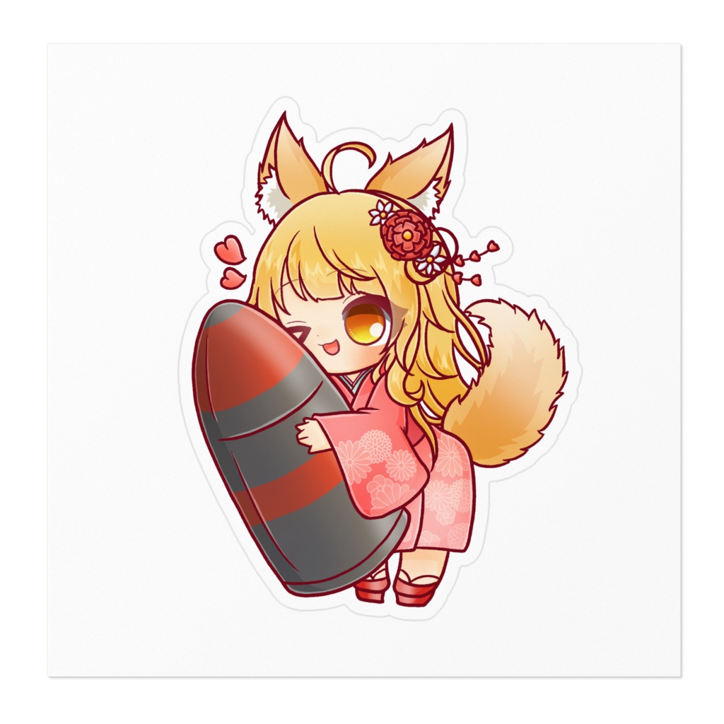 【紅葉谷 椿 】ステッカー 砲弾