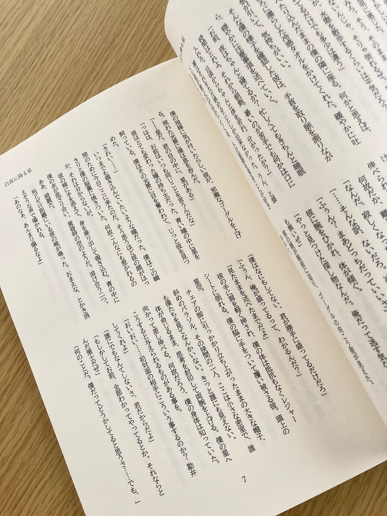 【2021/9/19プチ新刊】白夜に降る星