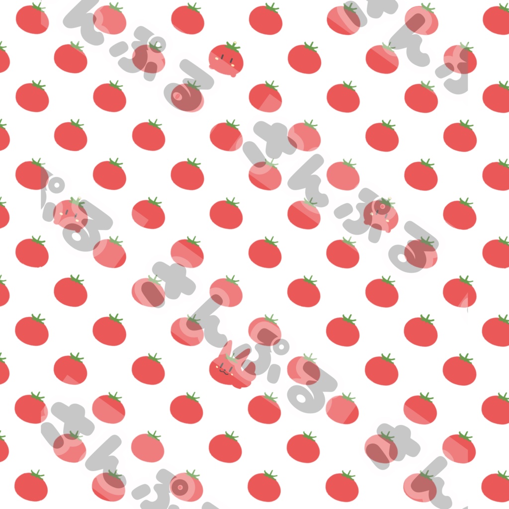 トマトがいっぱい!タオル