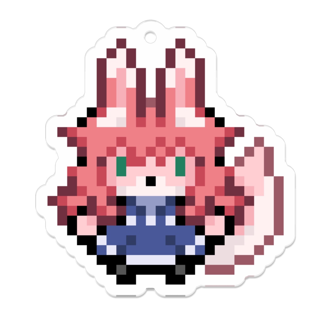 とまみゃんのドット絵アクリルキーホルダー(コーティング)
