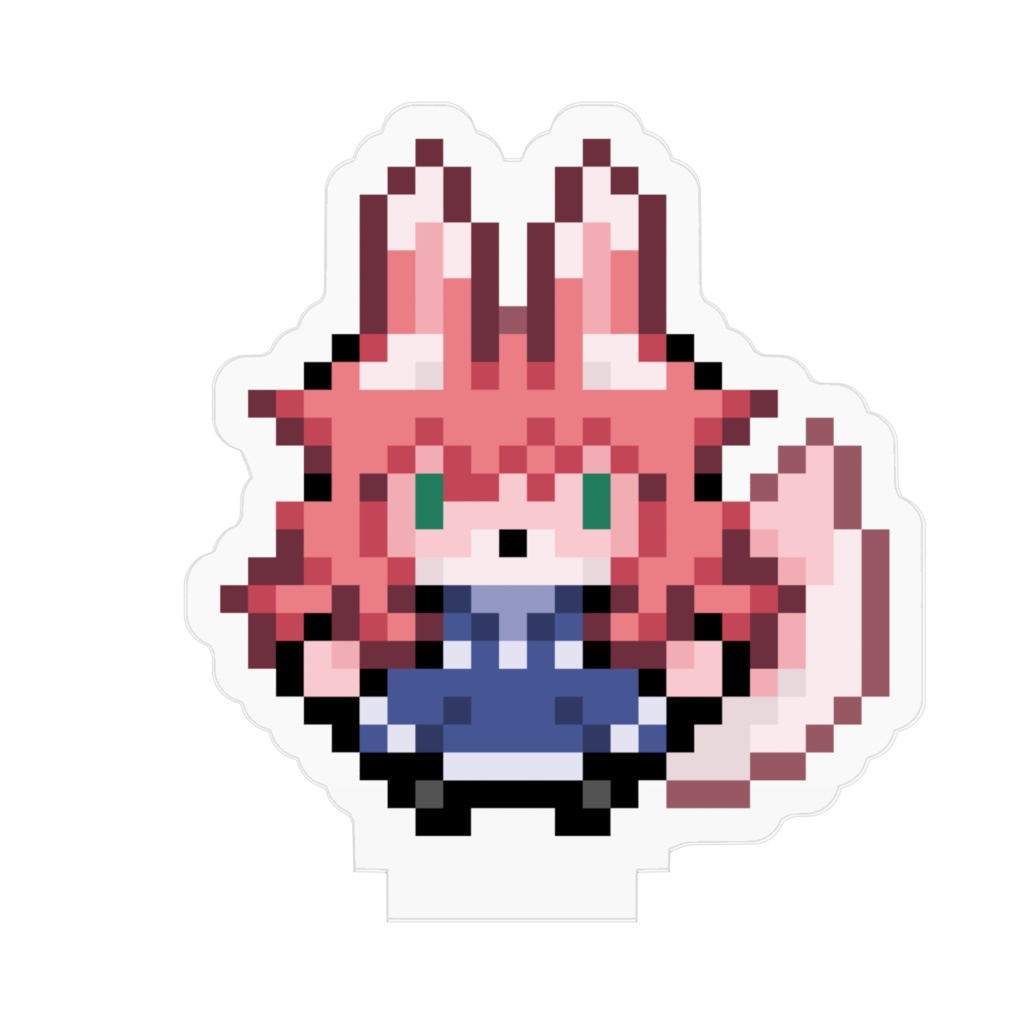 とまみゃんのドット絵アクリルフィギュア