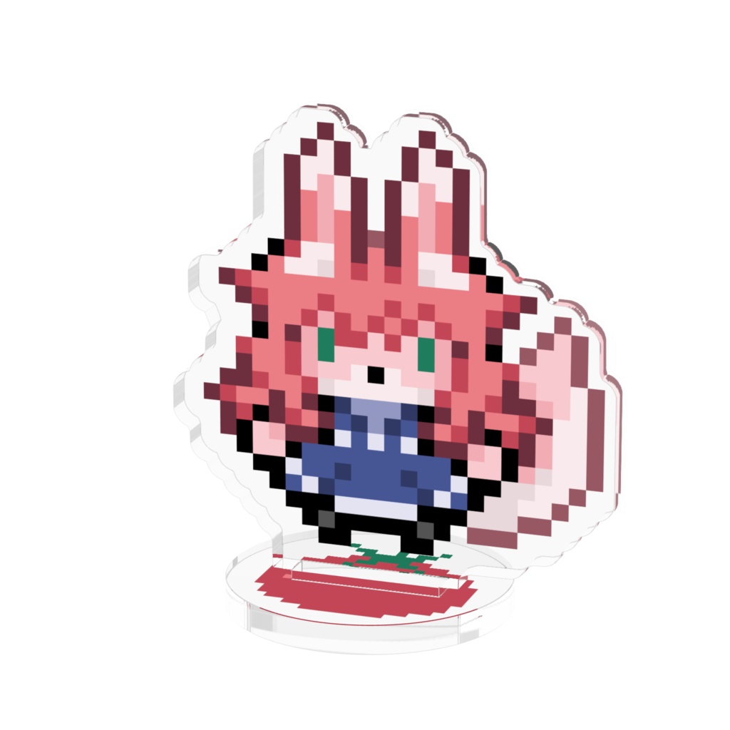 とまみゃんのドット絵アクリルフィギュア