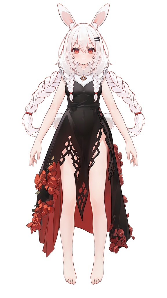 【FREE/無料 live2dモデル/live2d model】Live2Dモデル_殺し屋の小うさぎ