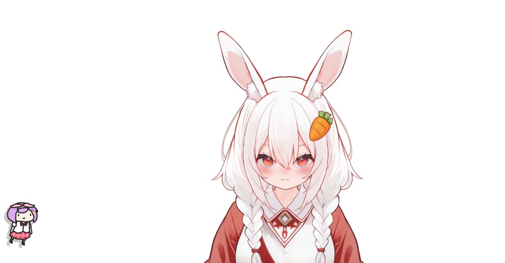 【FREE/無料 live2dモデル/live2d model】Live2Dモデル_殺し屋の小うさぎ