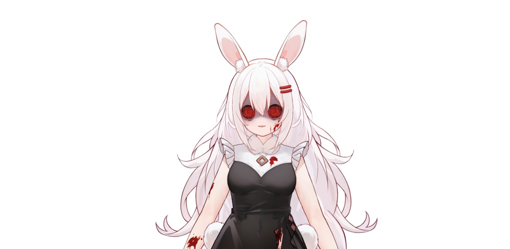【FREE/無料 live2dモデル/live2d model】Live2Dモデル_殺し屋の小うさぎ