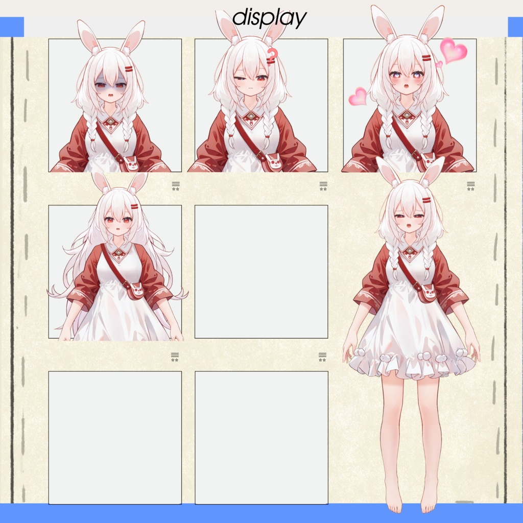 【FREE/無料 live2dモデル/live2d model】Live2Dモデル_殺し屋の小うさぎ