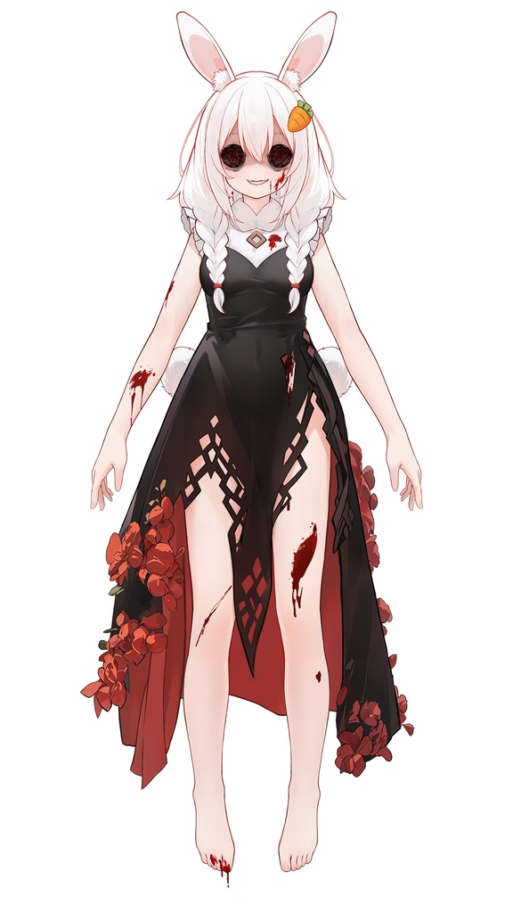 【FREE/無料 live2dモデル/live2d model】Live2Dモデル_殺し屋の小うさぎ