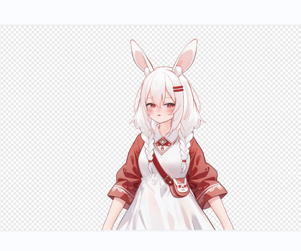 【FREE/無料 live2dモデル/live2d model】Live2Dモデル_殺し屋の小うさぎ