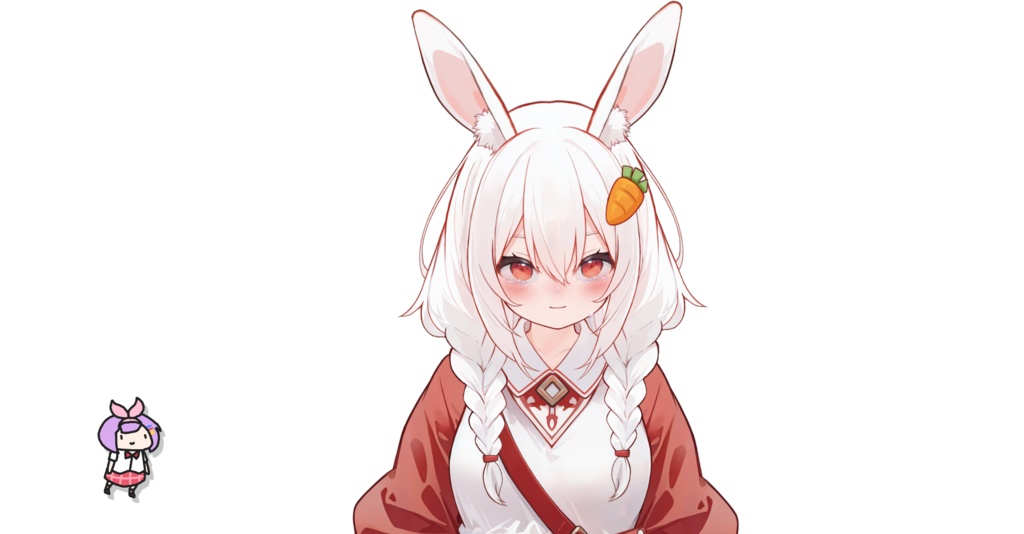 【FREE/無料 live2dモデル/live2d model】Live2Dモデル_殺し屋の小うさぎ