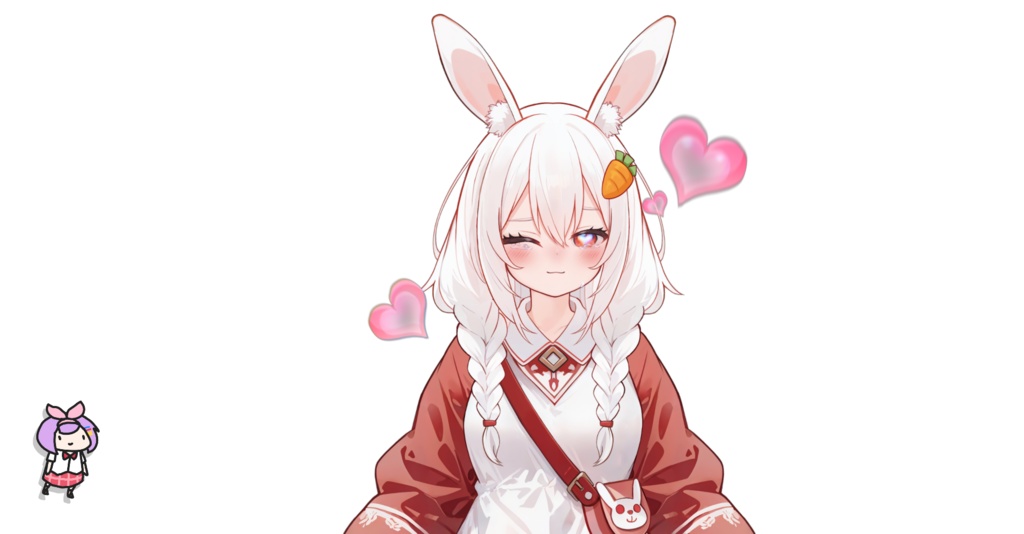 【FREE/無料 live2dモデル/live2d model】Live2Dモデル_殺し屋の小うさぎ