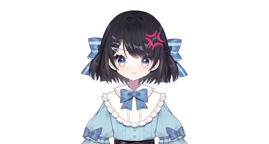 【live2dモデル】青いスカートの少女【VtubeStudio対応】