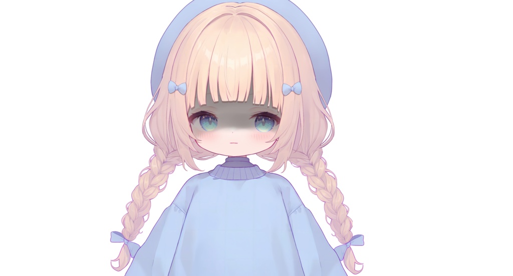 【live2dモデル】青いベレー帽をかぶった少女【VtubeStudio対応】