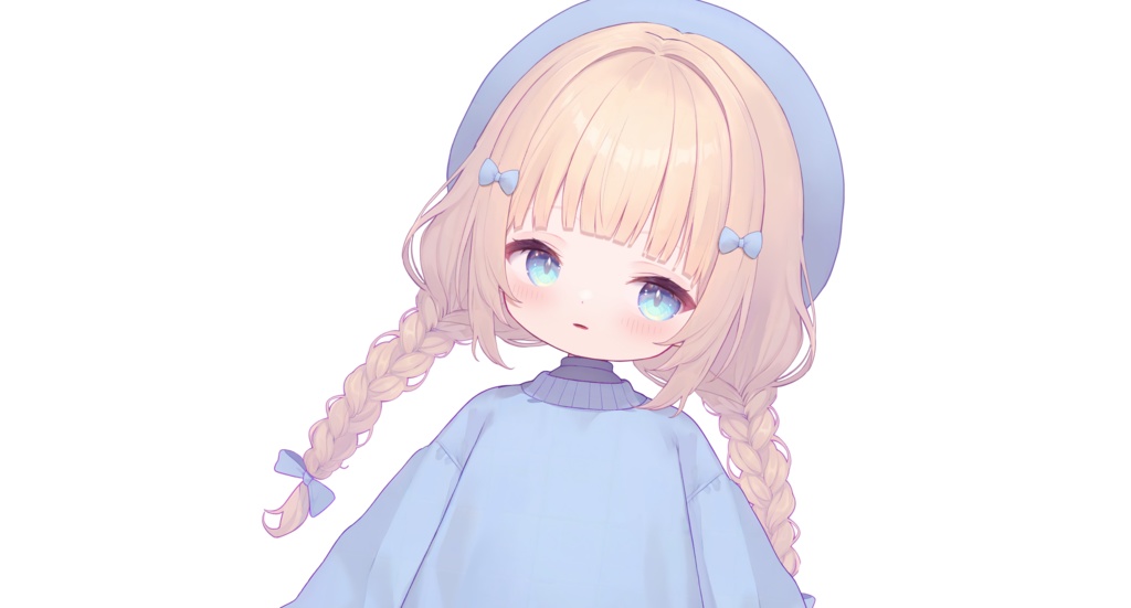 【live2dモデル】青いベレー帽をかぶった少女【VtubeStudio対応】