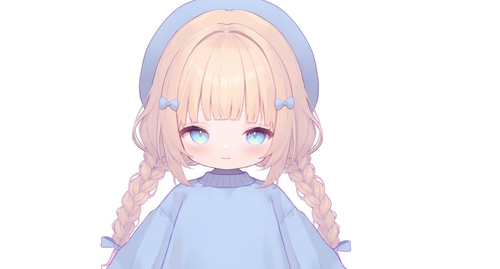 【live2dモデル】青いベレー帽をかぶった少女【VtubeStudio対応】