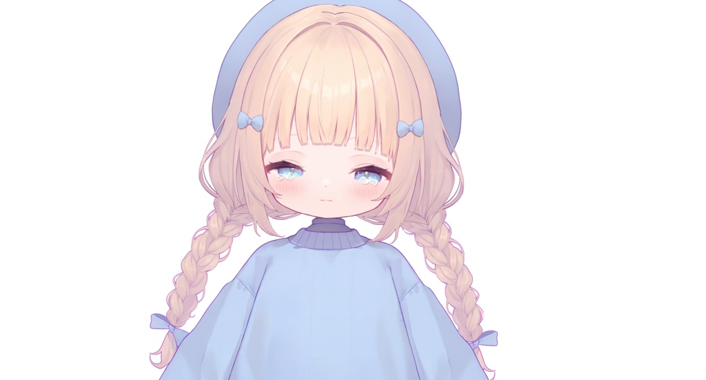 【live2dモデル】青いベレー帽をかぶった少女【VtubeStudio対応】