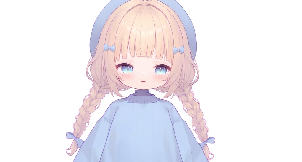 【live2dモデル】青いベレー帽をかぶった少女【VtubeStudio対応】