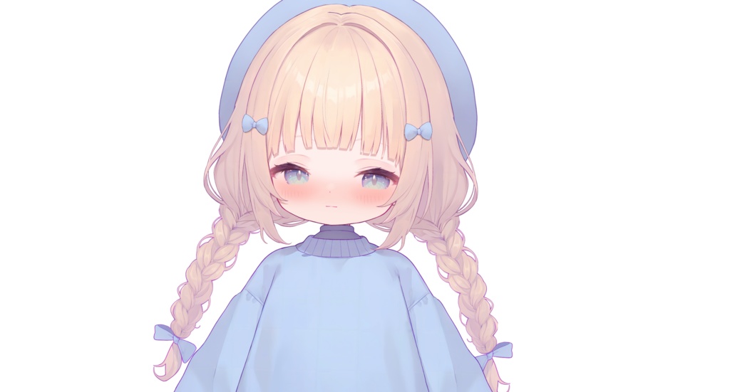 【live2dモデル】青いベレー帽をかぶった少女【VtubeStudio対応】