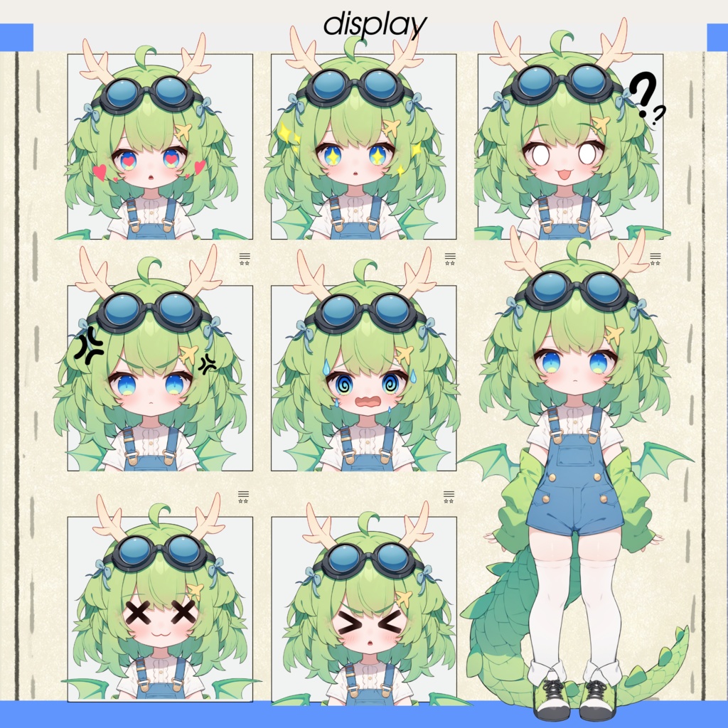 【live2dモデル】飛べないから飛行機を操縦するドラゴン娘【VtubeStudio対応】